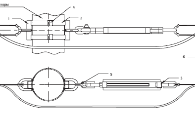 Крепление Натяжное к опоре круглого (многогранного) сечения НК-0-02