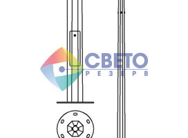 Опора уличного освещения силовая оцинкованная напрямую с завода.